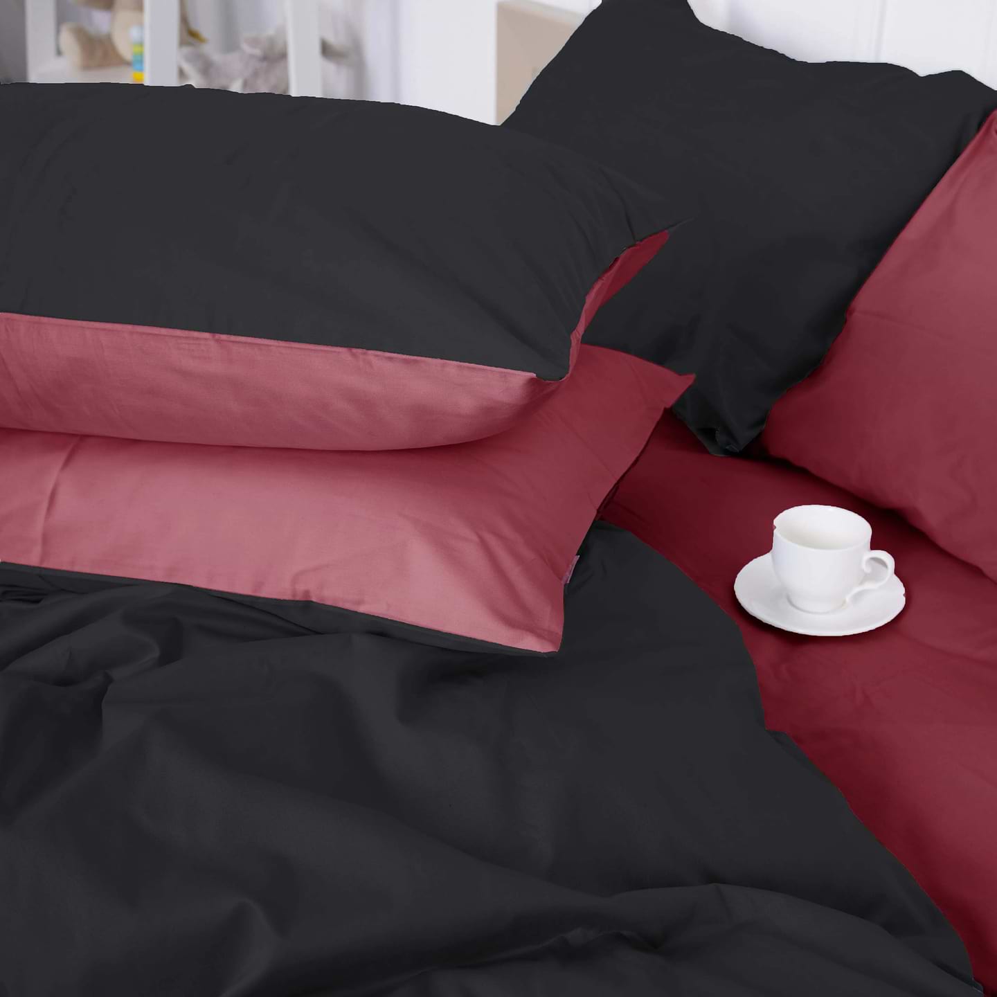 Комплект постільної білизни MirSon Сатин 0848 + 0847 William King Size 220x240 см (2200002033671)